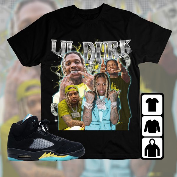 Jordan 5 Aqua Unisex T-Shirt, Ld Rapper, Shirt To Match Sneaker-image