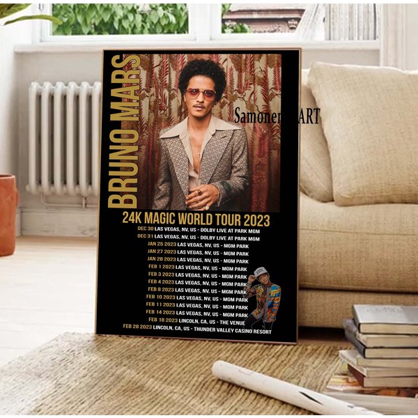 Bruno Mars World Tour 2023 Poster-image