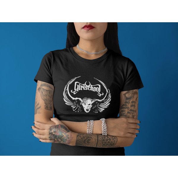 Girlschool Unisex T Shirt, 80S Punk Metal Band, Cult Classic Rare T Shirt-image