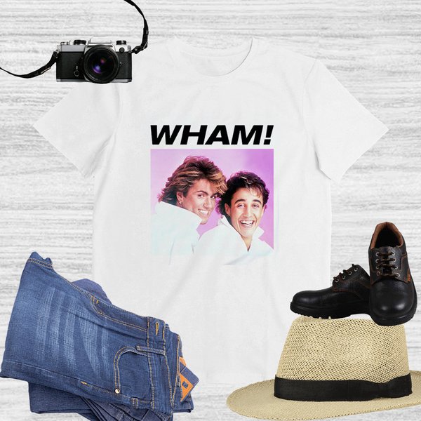 Wham! T-Shirt 80'S George Michael Vibes, George Michael And Andrew Ridgeley Shirt-image