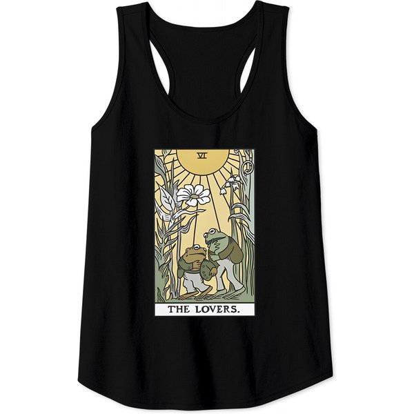 Frog & Toad The Lovers Tarot Card Tank Tops Gift For Womens Mensvintage Classic Book Sweatshirt-image