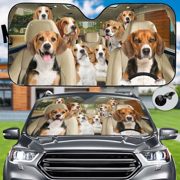 Beagle Auto Sunshade Gift-image