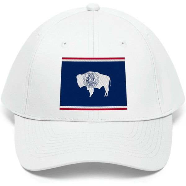 Wyoming State Flag Unisex Twill Dad Hat-image
