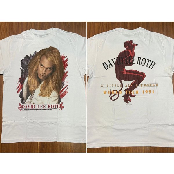 David Lee Roth A Little Aint Enough Tour 1991 T-Shir, David Lee Roth Tour 91 T-Shirt-image