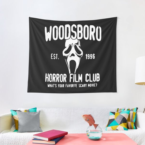 Scream Woodsboro Film Club Horror Tapestry-image