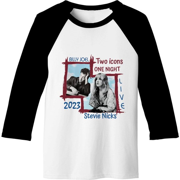 Billy Joel And Stevie Nicks Baseball Tees-image
