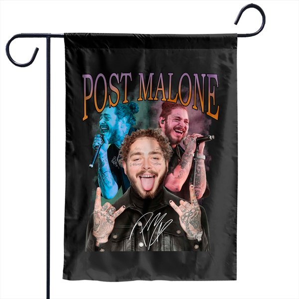 Twelve Carat Tour Post Malone Garden Flags, Post Malone World Tour 2022 Garden Flags-image