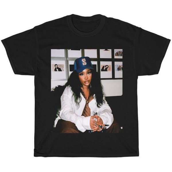 Sza Vintage Shirt, Sza Bootleg 90S Black T-Shirt, Music Rnb Singer Rapper Shirt-image