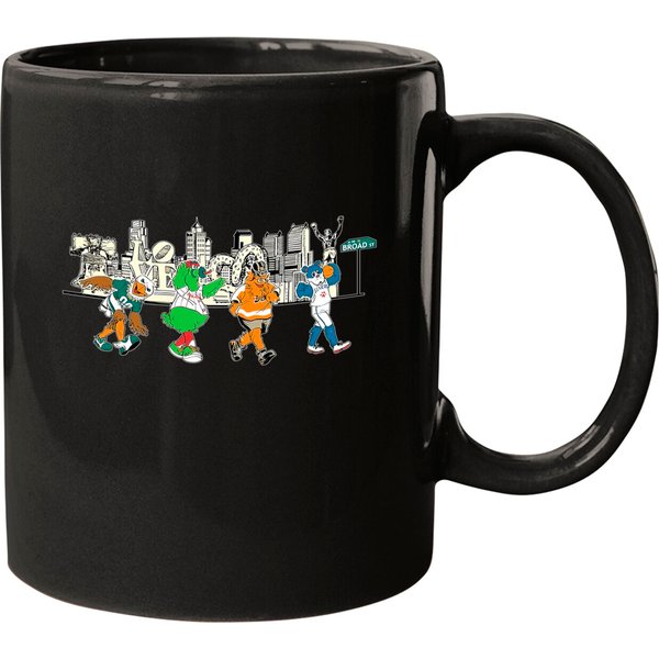 Philadelphia Mascots Philly Skyline Graphic Mugs-image
