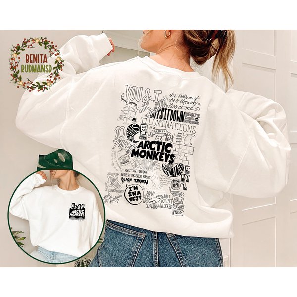 Arctic Monkeys 2023 Tour Classic Sweatshirt, Arctic Monkeys Rock Band Sweatshirt-image