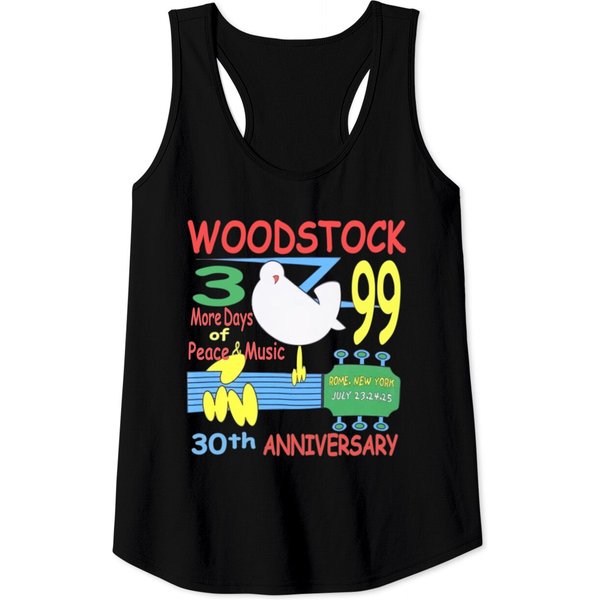 1999 Woodstock 30Th Anniversary Concert Tank Tops, Woodstock Tank Tops-image
