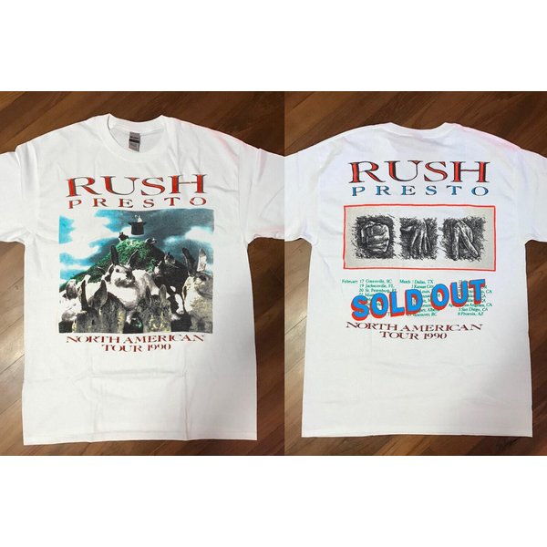 1990 Rush Presto North American Tour T-Shirt-image