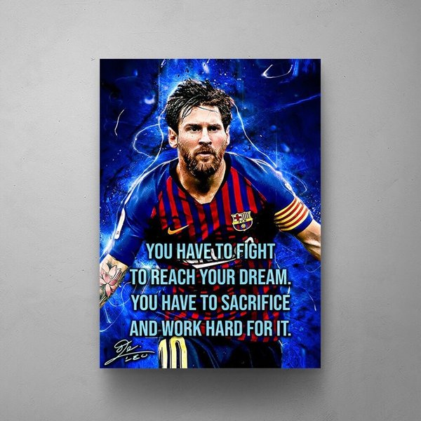 Lionel Messi 10 Football Legends Poster