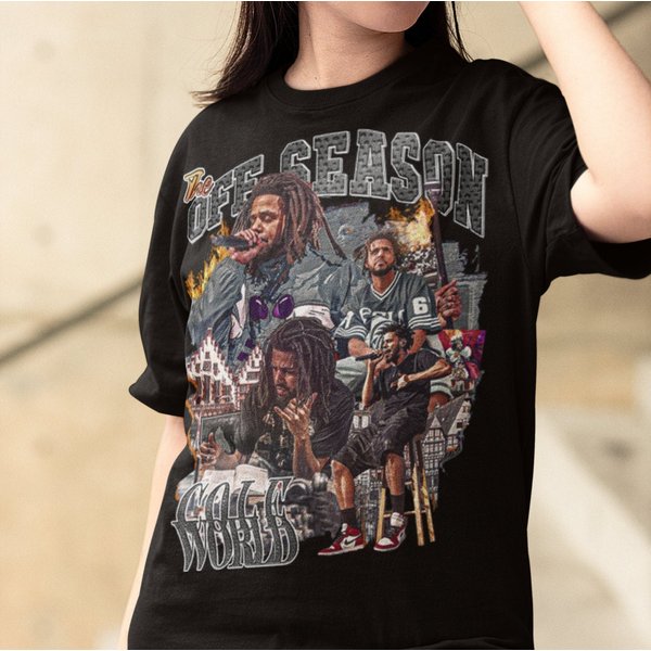 Vintage J Cole Shirt, Rapper T-Shirt-image