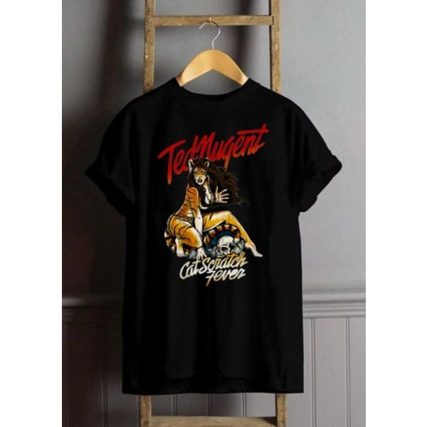 Ted Nugent Vintage T-Shirt, Ted Nugent Cat Scratch Fever Tee-image