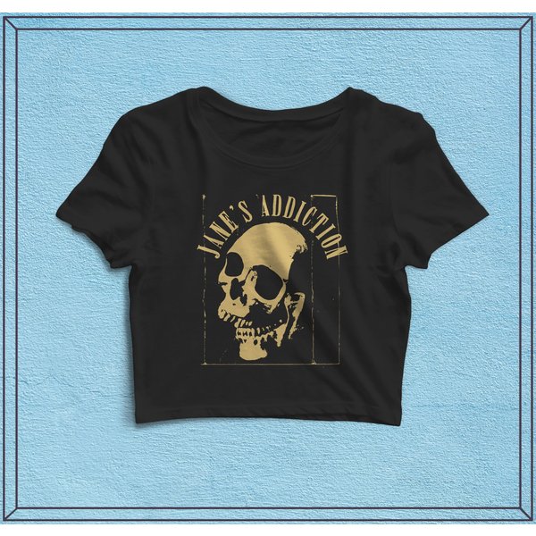 Jane's Addiction Vintage Tour Crop Top - Music Shirt, Women Shirts