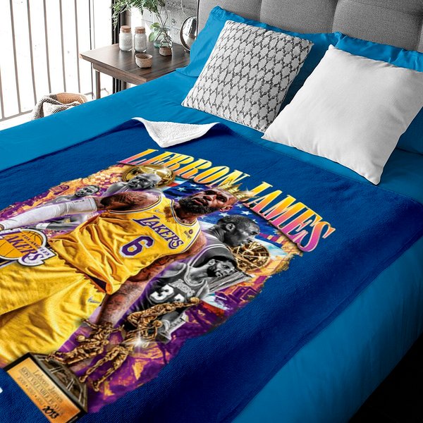 All Time Leading Scorer Lebron James Baby Blankets-image
