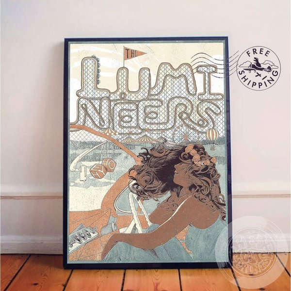 The Lumineers Vintage Music Poster