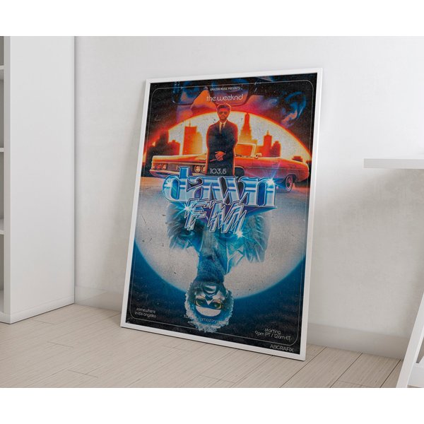 The Week&nd Dawn Fm Poster, Fan Gift Poster