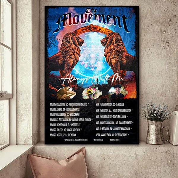 The Movement Tour 2023 Poster The Movement The Always With Me Tour 2023 Poster-image