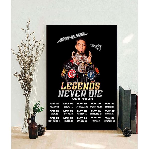 Anuel Aa Poster Legends Never Die Usa Tour Posters Anuel Aa Tour 2023