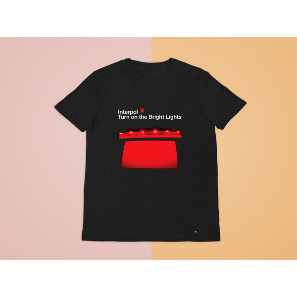 Interpol Turn On The Bright Lights Black Tee Shirt-image