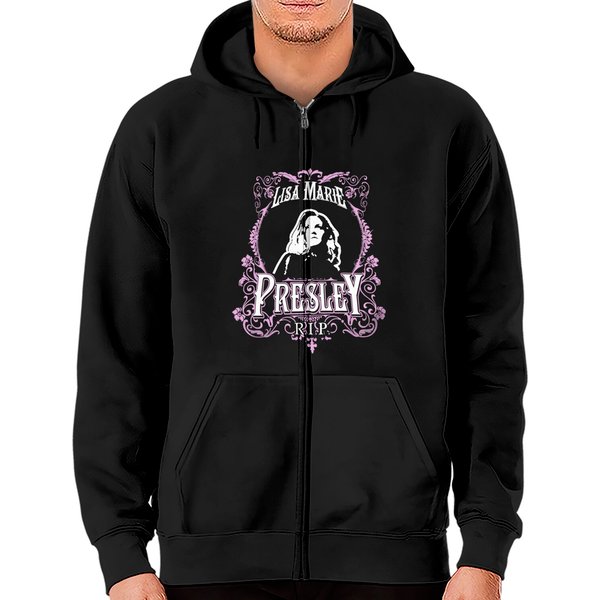 90S Vintage Lisa Marie Presley Zip Hoodies-image