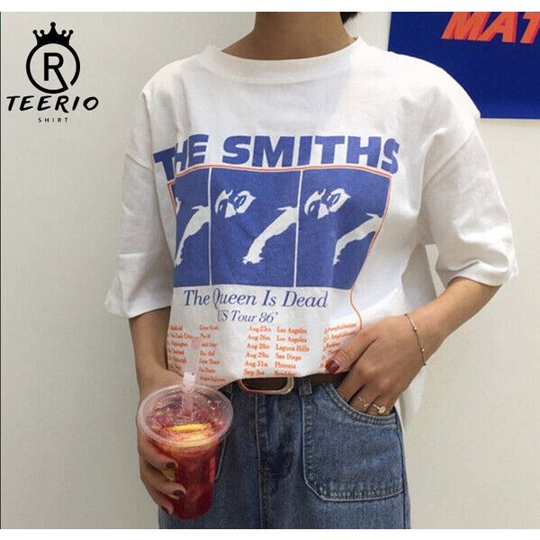 The Smiths Us Tour 1986 Shirt, Queen Is D.Ead Shirt, Morrissey Alt Indie Rock Band Shirt-image