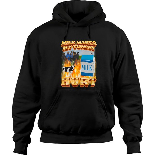 Milk Makes My Tummy Hurt Hoodies-image