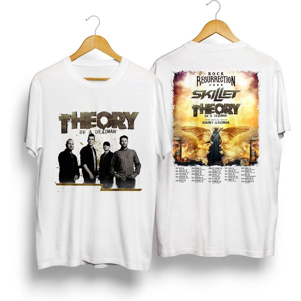 Theory Of A Deadman Rock Resurrection Tour 2023 Both Sides T-Shirt-image