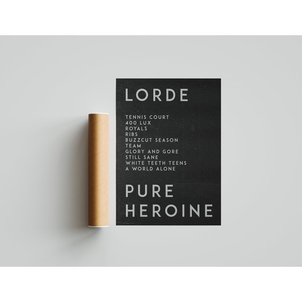 Lorde 'Pure Heroine' Album Poster-image