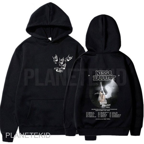 Nessa Barrett 2023 Tour Shirt For Fan, Nessa Barrett Young Forever Tour 2023 2 Sided Hoodie
