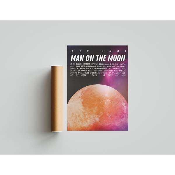 Kid Cudi 'Man On The Moon' Album Poster-image