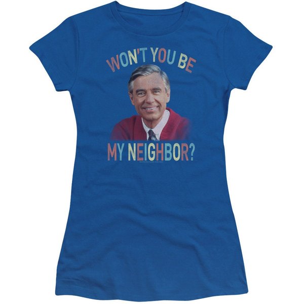 Mister Rogers Won't You Woman's And Juniors Royal Shirts-image