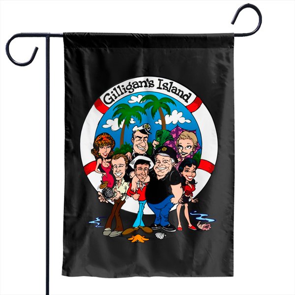 Gilligans Island Crew Color Garden Flags-image