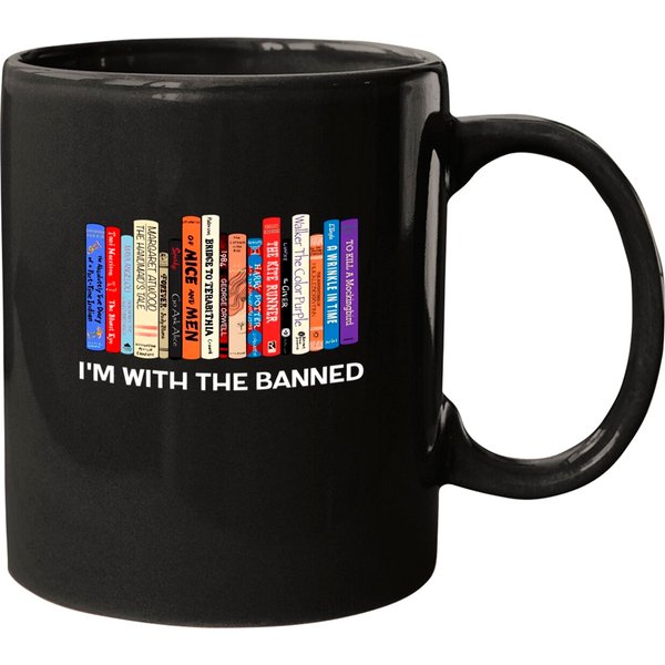 I'm With The Banned Mugs, Banned Books Mugs, Reading Mugs-image