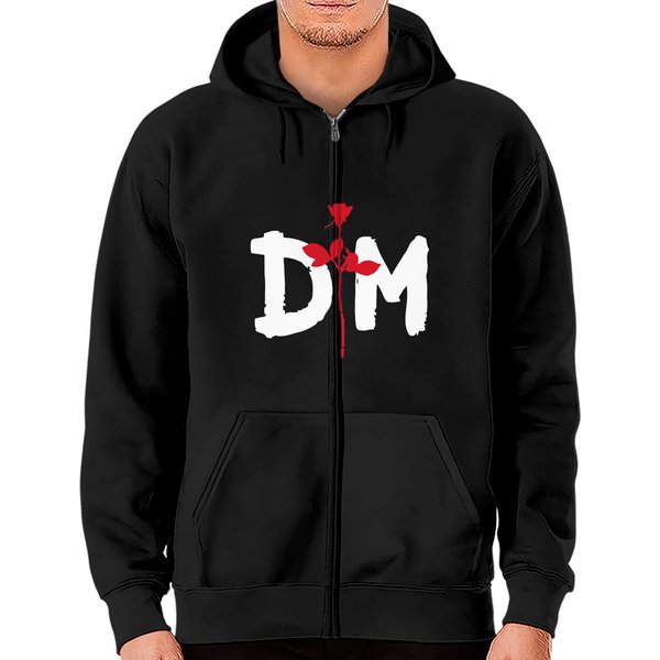Depeche Mode Rose Logo Zip Hoodies - Depeche Mode-image