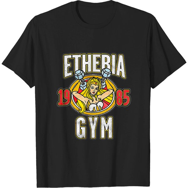 She-Ra Etheria Gym Womens T-Shirts | She Ra Masters Of The Universe 1985 Graphic-image