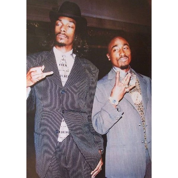Snoop Dogg Tupac 2Pac Suits Color Poster-image