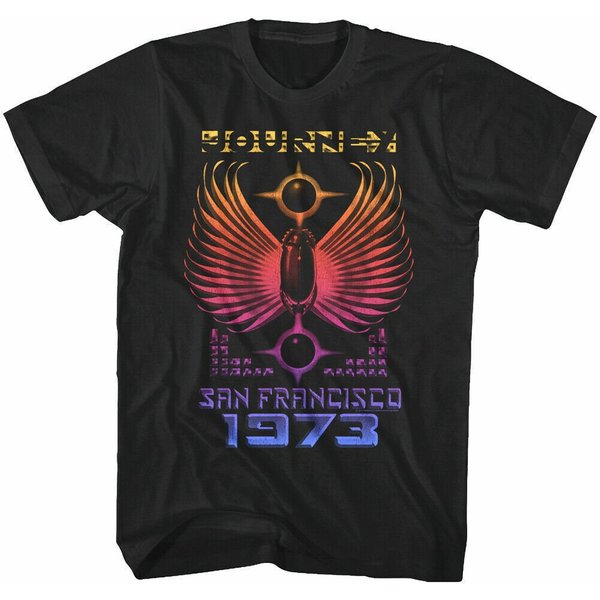 Journey San Francisco 1973 Mens T Shirt, Vintage Journey Band Tour Tshirt-image