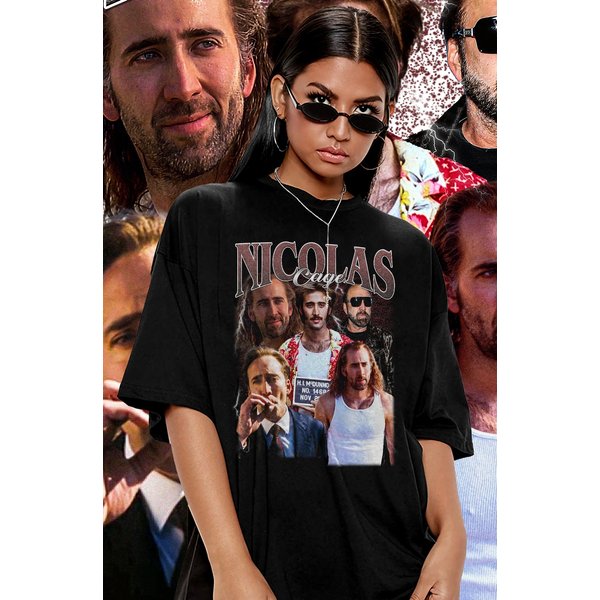 Nicolas Cage Vintage Unisex Shirt, Vintage Nicolas Cage T-Shirt-image