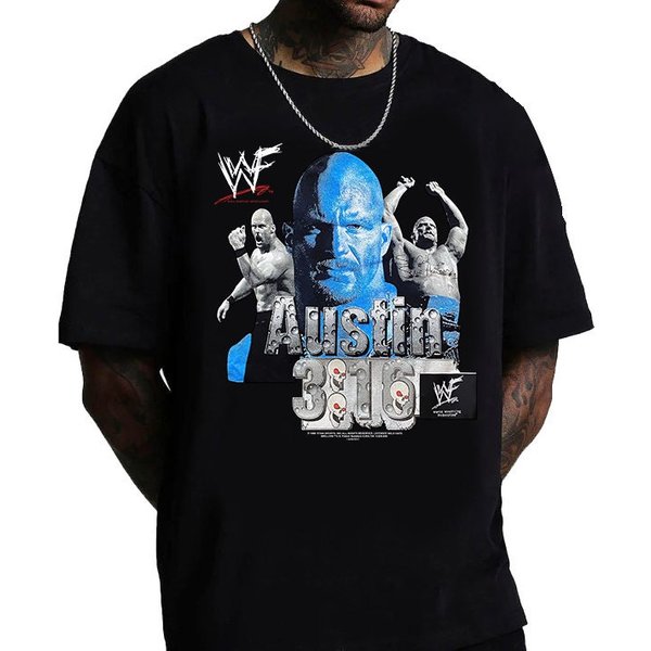 1998 Stone Cold Vintage T Shirt, Stone Cold Steve Austin Wrestling-image