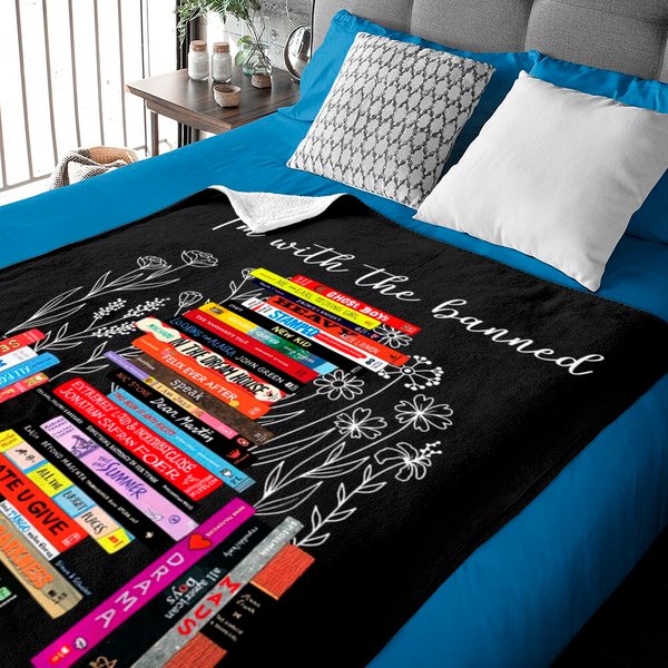 I'm With The Banned, Banned Books Baby Blankets, Banned Books Baby Blankets