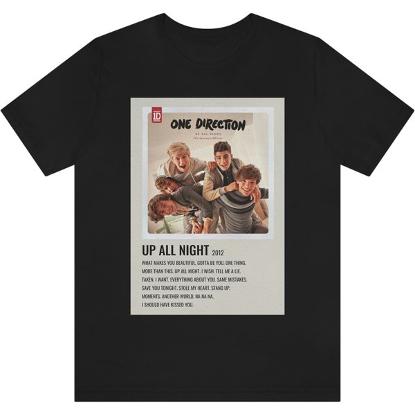 One Direction Up All Night Shirt One Direction Up All Night Tour Shirt-image