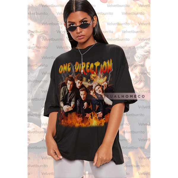 One Direction Vintage 90S Shirt, One Direction Up All Night Tour Shirt-image