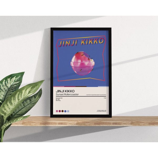 Jinji Kikko - Sunset Rollercoaster - Poster - Album