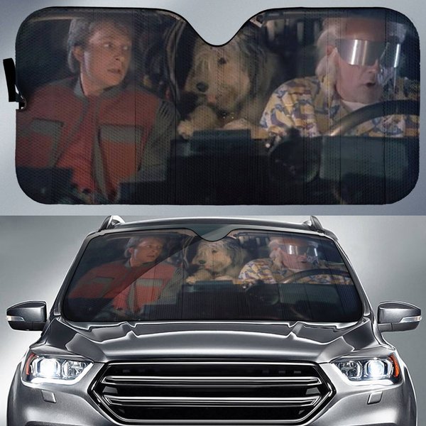 Back To The Future Car Sun Shade Austin Powers In Goldmember Car Sun Shade