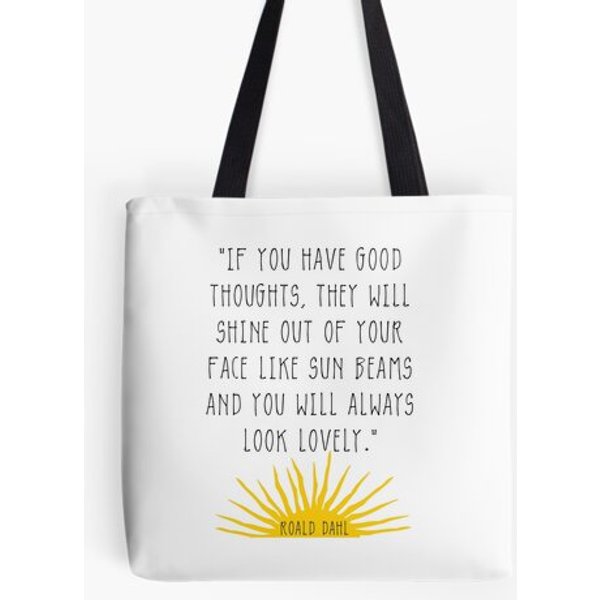 Good Thoughts- Roald Dahl Quote Bag-image