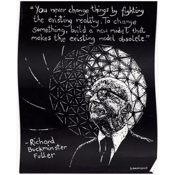"richard Buckminster Fuller" Premium Matte Vertical Poster