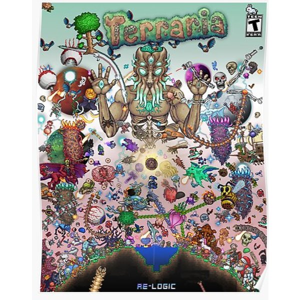 Terraria Game Poster Premium Matte Vertical Poster-image